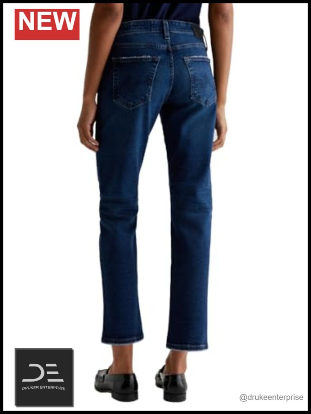 AG Adriano Goldschmied Ex-Boyfriend Slouchy Slim Jeans Mid Rise Straight Leg - Picture 4 of 4